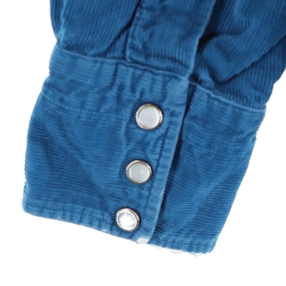VINTAGE(ヴィンテージ) 50s Corduroy Western コーデュロイ ウエスタンシャツ 長袖シャツ ターコイズ