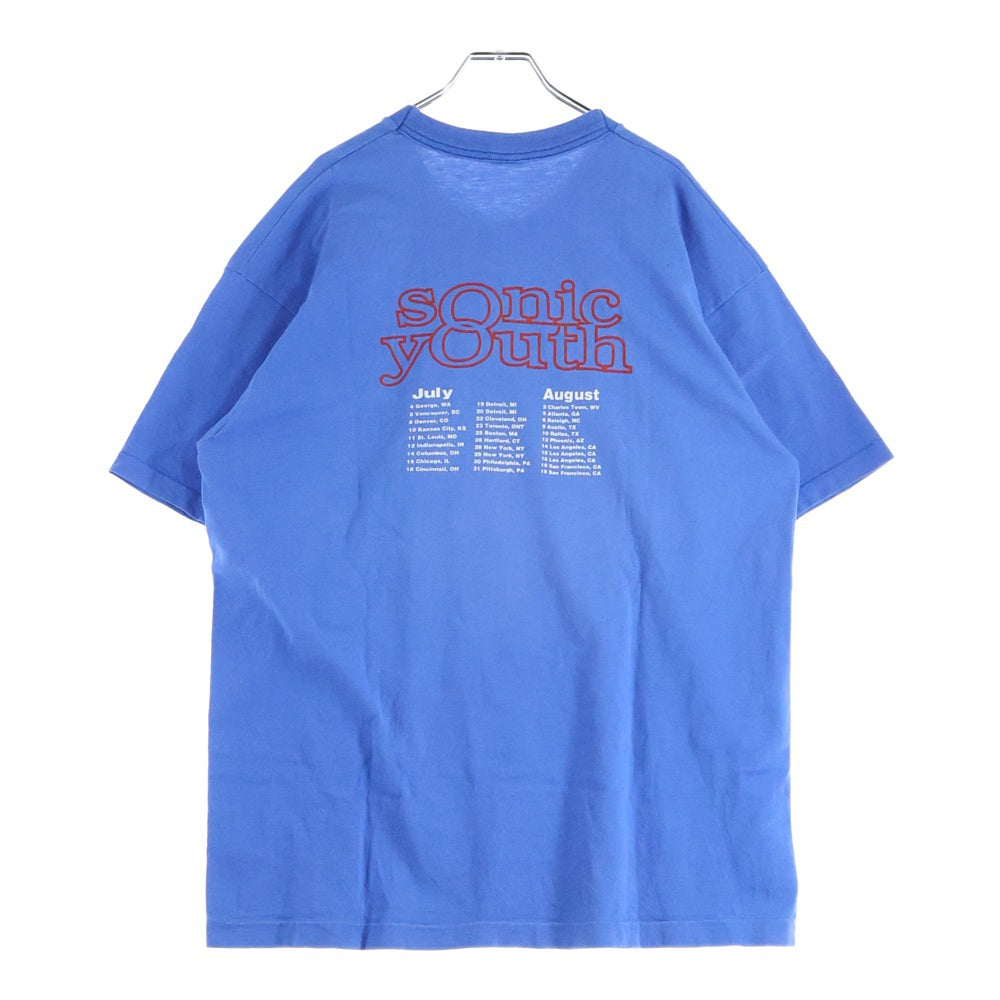 VINTAGE(ヴィンテージ) 90s SONIC YOUTH WASHING MACHINE FRUIT OF THE LOOM TEE ソニックユース 両面プリント半袖Tシャツ カットソー ブルー