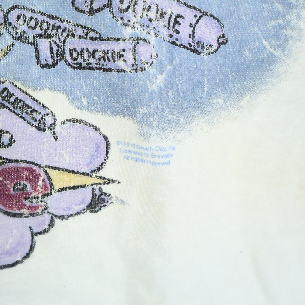 VINTAGE(ヴィンテージ) GREENDAY DOOKIE TEE 2010 グリーンデイ 半袖プリントTシャツ ホワイト