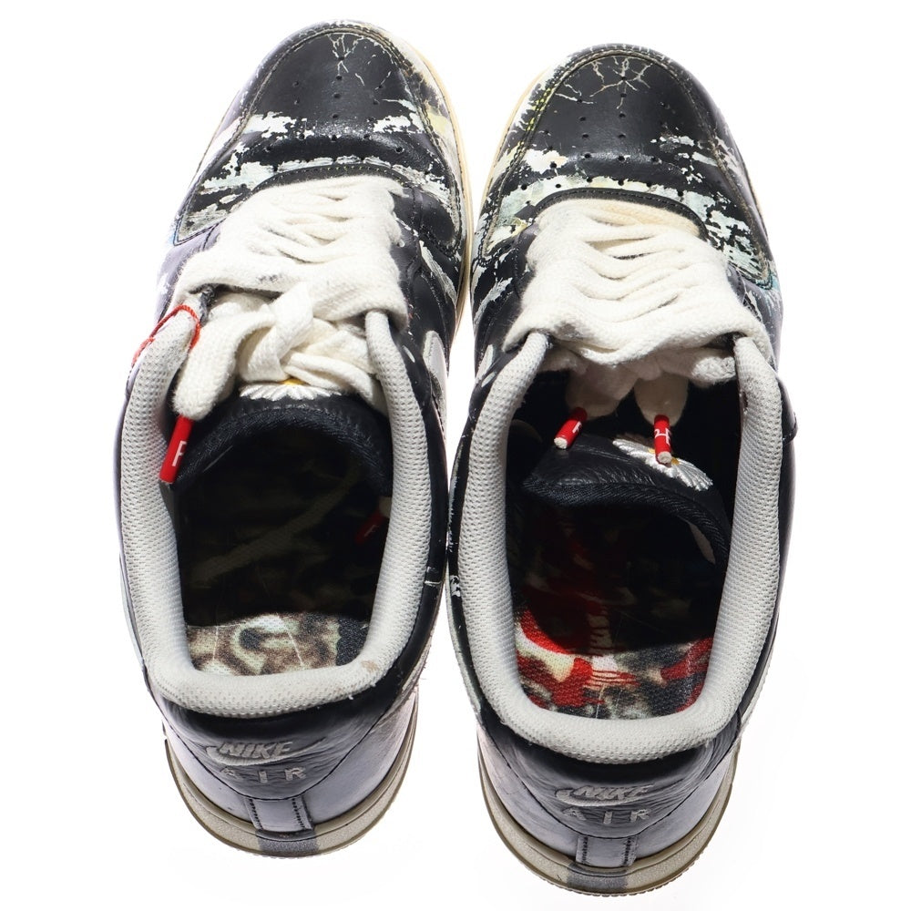 NIKE(ナイキ) ×PEACEMINUSONE AIR FORCE 1 LOW PARA NOISE ピースマイナスワン エアフォース1 パラノイズ ローカットスニーカー ブラック US10/28cm AQ3692-001