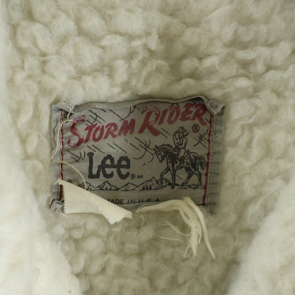 LEE(リー) 70-80s STORM RIDERS DENIM COAT ストームライダー デニムランチコート 裏ボアジャケット ブルー