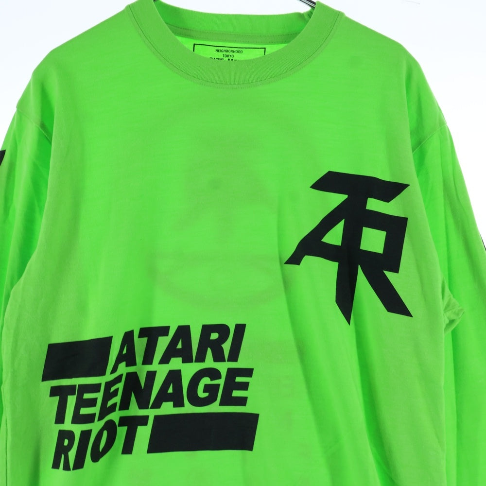 NEIGHBORHOOD(ネイバーフッド) ATR-2 CE-CREW LS 181MBATN-CSM06S プリント長袖Tシャツ グリーン