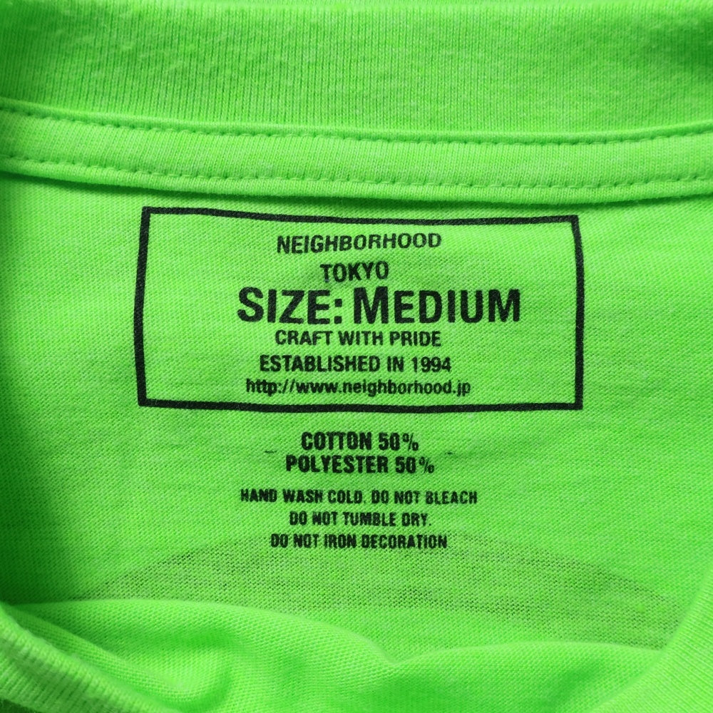 NEIGHBORHOOD(ネイバーフッド) ATR-2 CE-CREW LS 181MBATN-CSM06S プリント長袖Tシャツ グリーン