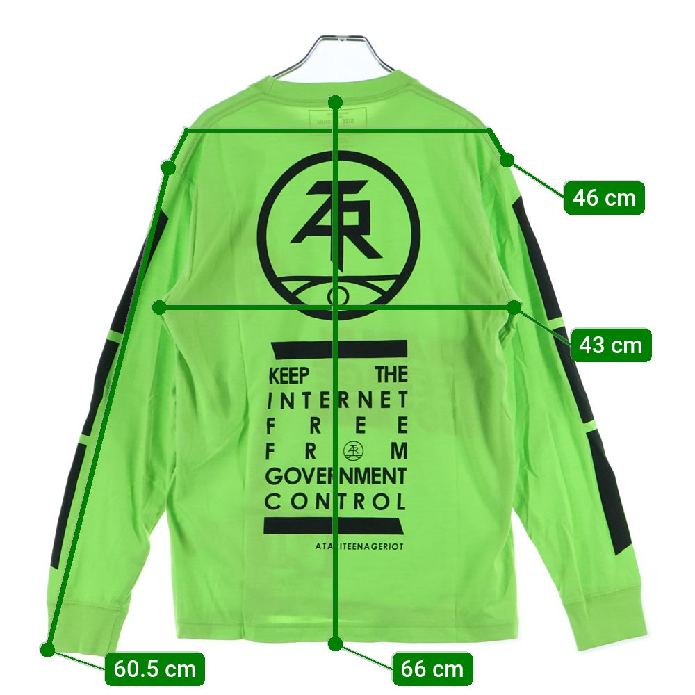 NEIGHBORHOOD(ネイバーフッド) ATR-2 CE-CREW LS 181MBATN-CSM06S プリント長袖Tシャツ グリーン