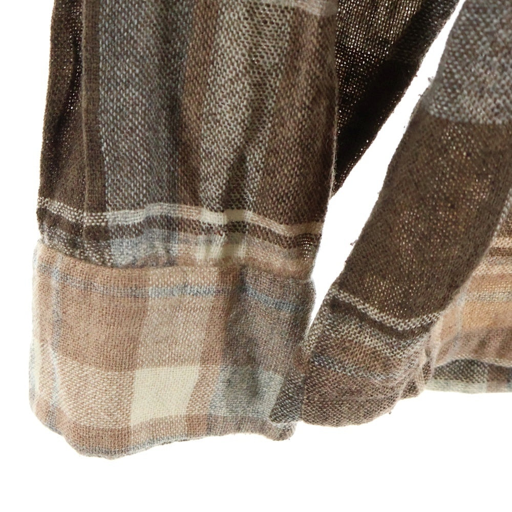 McGREGOR(マクレガー) 50S VINTAGE WOOL CHECK L/S SHIRT BOX TYPE ヴィンテージ ウール 長袖 チェックシャツ ボックス型 ブラウン/ホワイト