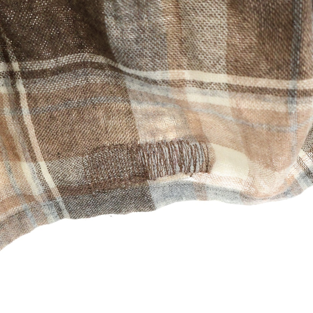 McGREGOR(マクレガー) 50S VINTAGE WOOL CHECK L/S SHIRT BOX TYPE ヴィンテージ ウール 長袖 チェックシャツ ボックス型 ブラウン/ホワイト