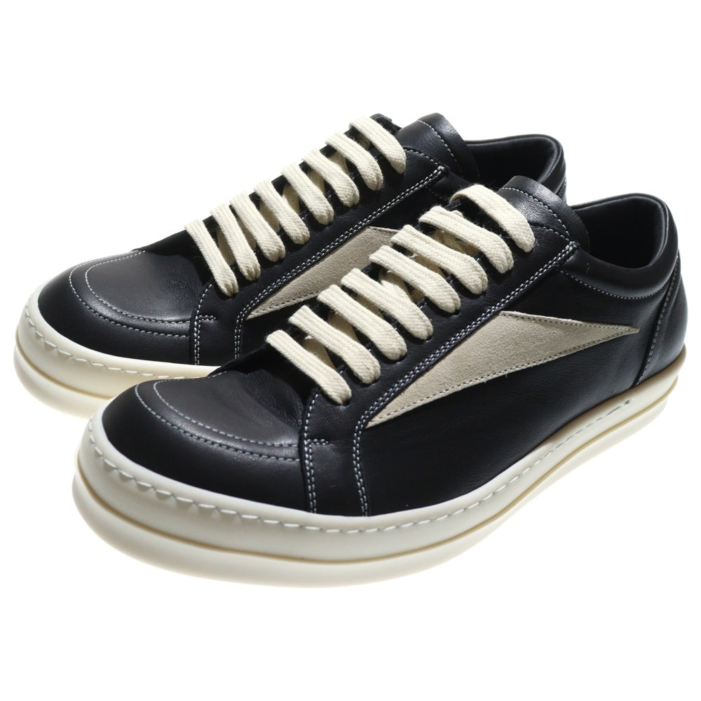 Rick Owens(リックオウエンス) VINTAGE SNEAKS RU02E1897LCOLVS ヴィンテージスニーカー ブラック/ホワイト