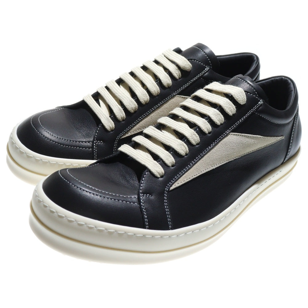 Rick Owens(リックオウエンス) VINTAGE SNEAKS RU02E1897LCOLVS ヴィンテージスニーカー ブラック/ホワイト