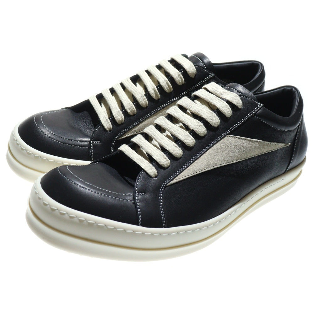Rick Owens(リックオウエンス) VINTAGE SNEAKS RU02E1897LCOLVS ヴィンテージスニーカー ブラック/ホワイト