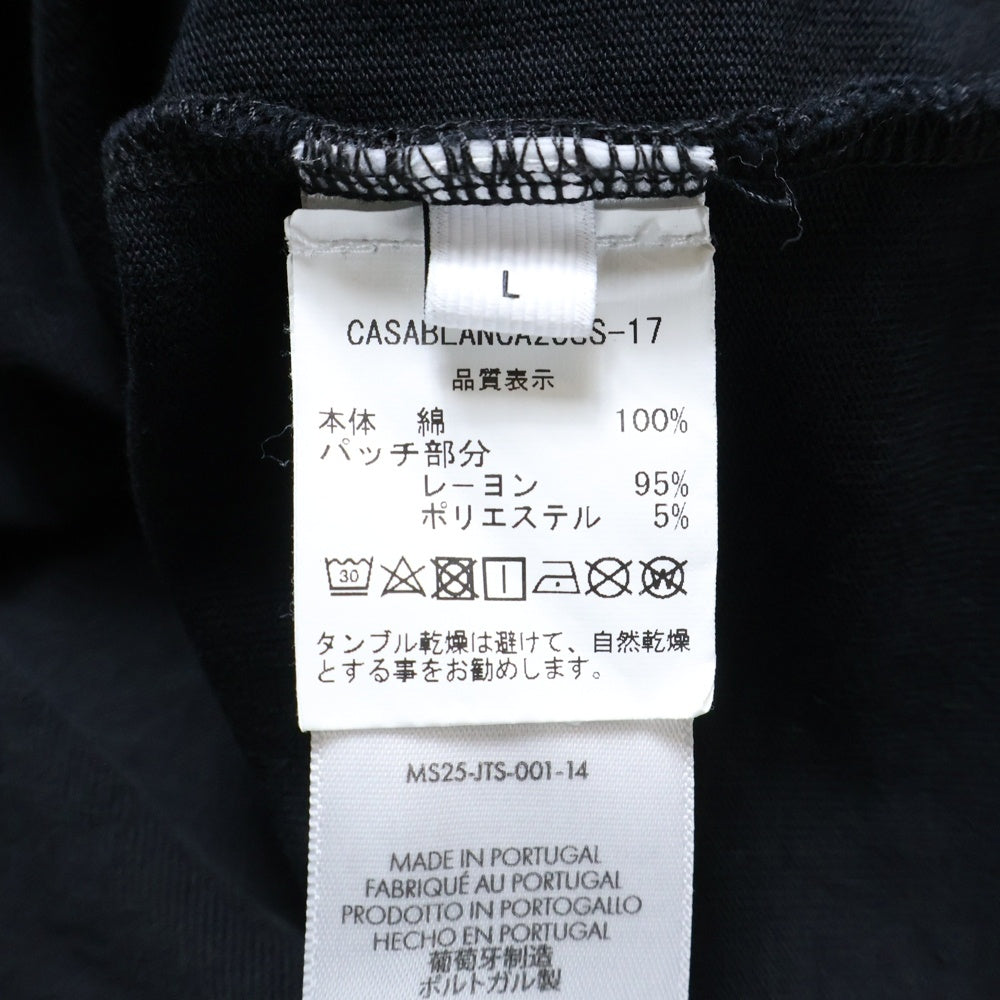 CASABLANCA(カサブランカ) DIAMOND LOGO TEE MS25-JTS-001-14 ダイアモンドロゴ 半袖Tシャツ ブラック