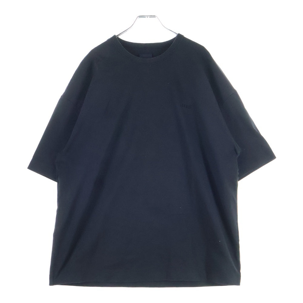 juun.j(ジュン ジェイ) ロゴ刺繍 クルーネックオーバーサイズ 半袖Tシャツ JC4442P545 ブラック