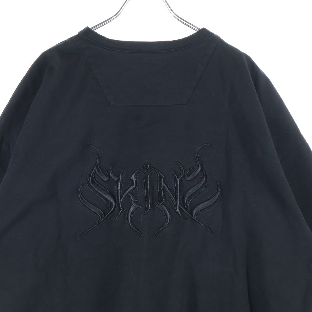 juun.j(ジュン ジェイ) ロゴ刺繍 クルーネックオーバーサイズ 半袖Tシャツ JC4442P545 ブラック