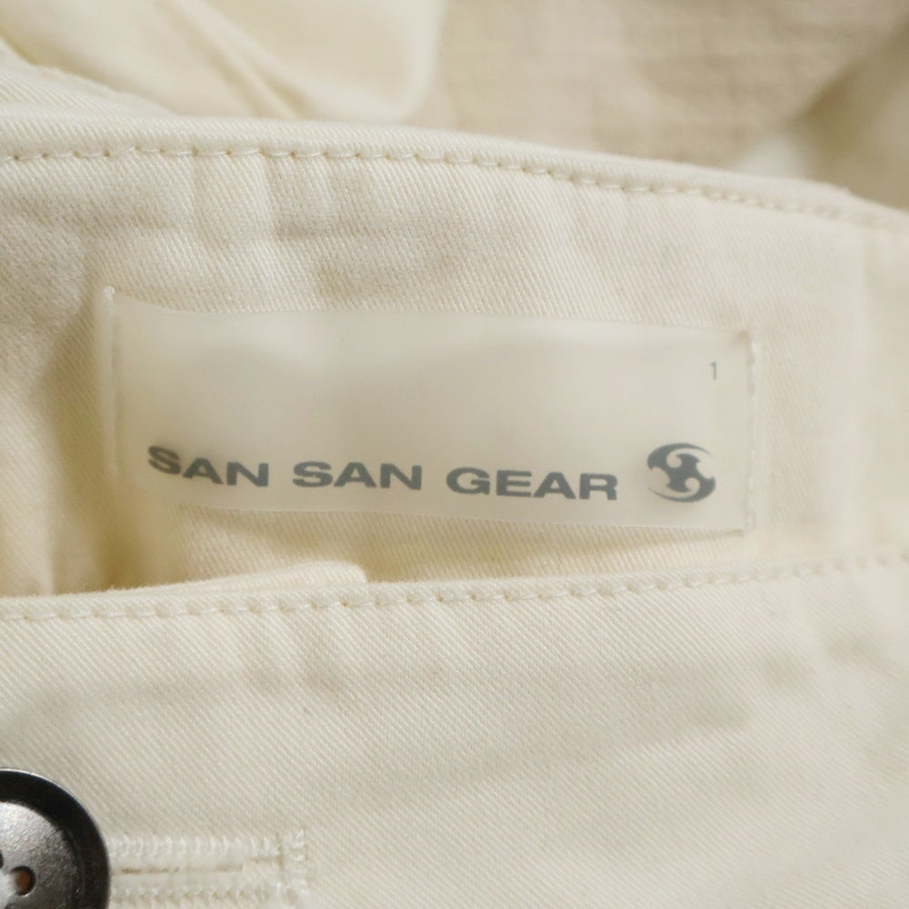 SAN SAN GEAR(サン サン ギア) 25AW WAVE ZIP CARGO PANTS SG25-02A-A01 ウェーブジップ カーゴパンツ アイボリー