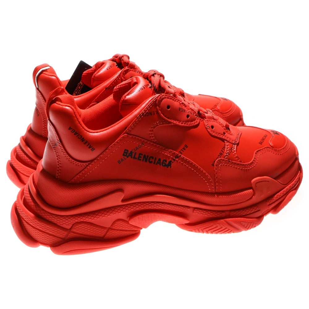 BALENCIAGA(バレンシアガ) Triple S Sneaker Allover Logo 541624 トリプルエス 総柄ロゴ レッド ローカットスニーカー