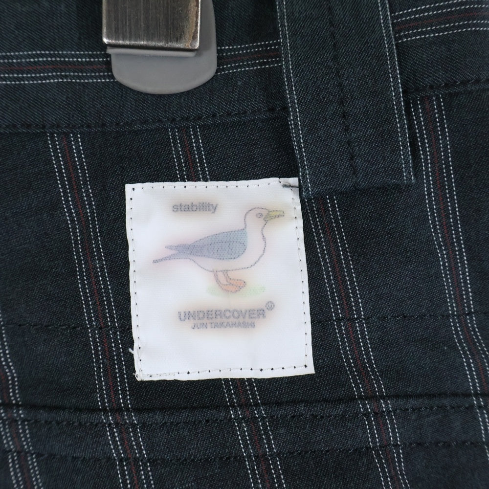 UNDERCOVER(アンダーカバー) 17SS UN TAKAHASHI STRIPECARGO PANTS ストライプ カーゴ パンツ グレー/レッド/ホワイト UCS4503-1