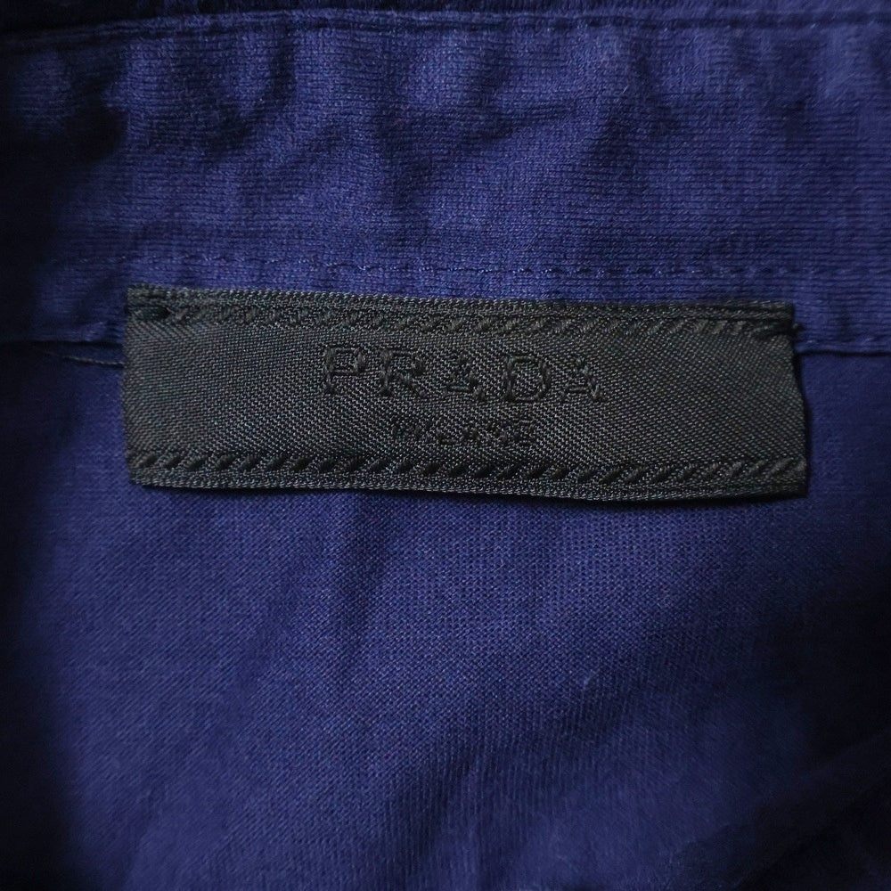 PRADA(プラダ) 19SS LOGO S/S POLO SHIRT 胸ロゴ 半袖 ポロシャツ ネイビーUJN007 R131 1GAW