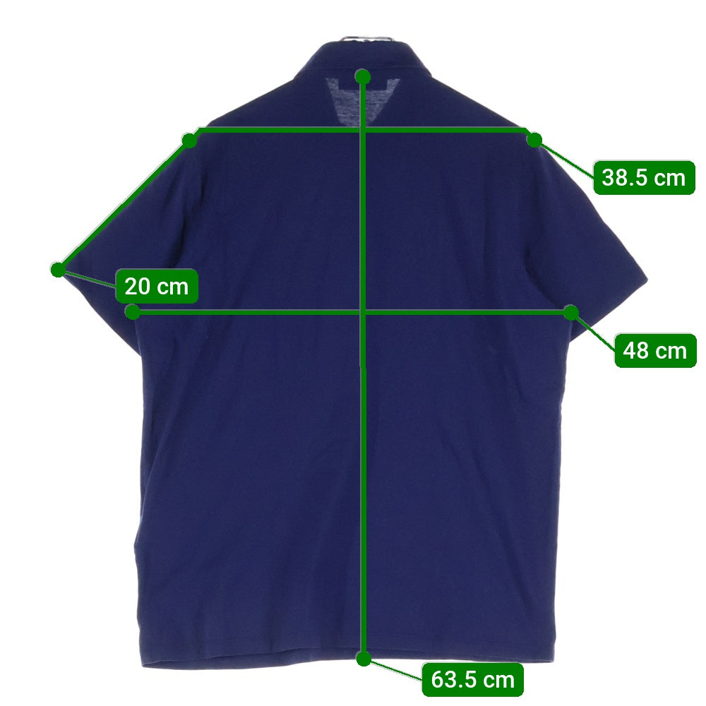 PRADA(プラダ) 19SS LOGO S/S POLO SHIRT 胸ロゴ 半袖 ポロシャツ ネイビーUJN007 R131 1GAW