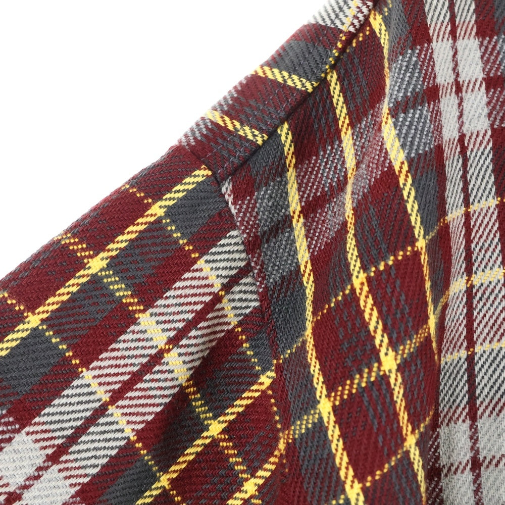 FIVE BROTHERS(ファイブブラザー) 70-80S VINTAGE CHECK L/S SHIRT コットン オンブレ 長袖シャツ レッド/ブラウン/イエロー