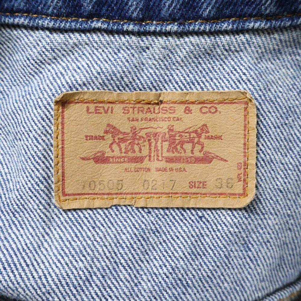 Levi's(リーバイス) 70s 70505-0217 4TH TYPE VNTAGE JACKET ボタン裏527 トラッカーデニムジャケット インディゴブルー