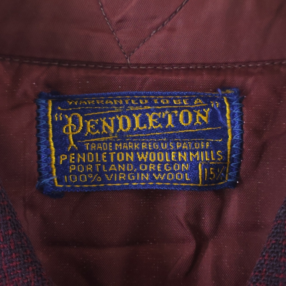PENDLETON(ペンドルトン) 50S VINTAGE OMBRE CHECK L/S SHIRT チェック 長袖 シャツ ヴィンテージ レッド/ブラック