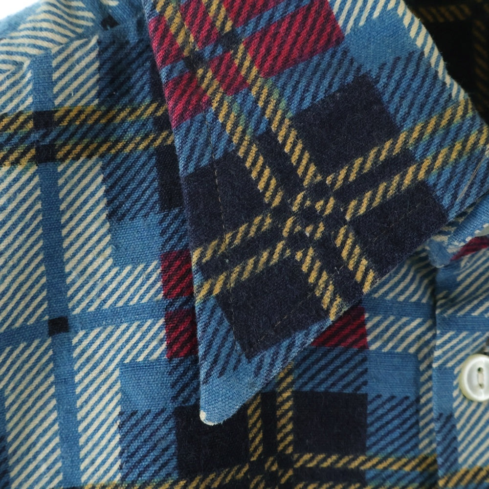 VINTAGE(ヴィンテージ) 70S COTTON CHECK L/S SHIRT コットン チェック 長袖 シャツ ブルー/イエロー/レッド