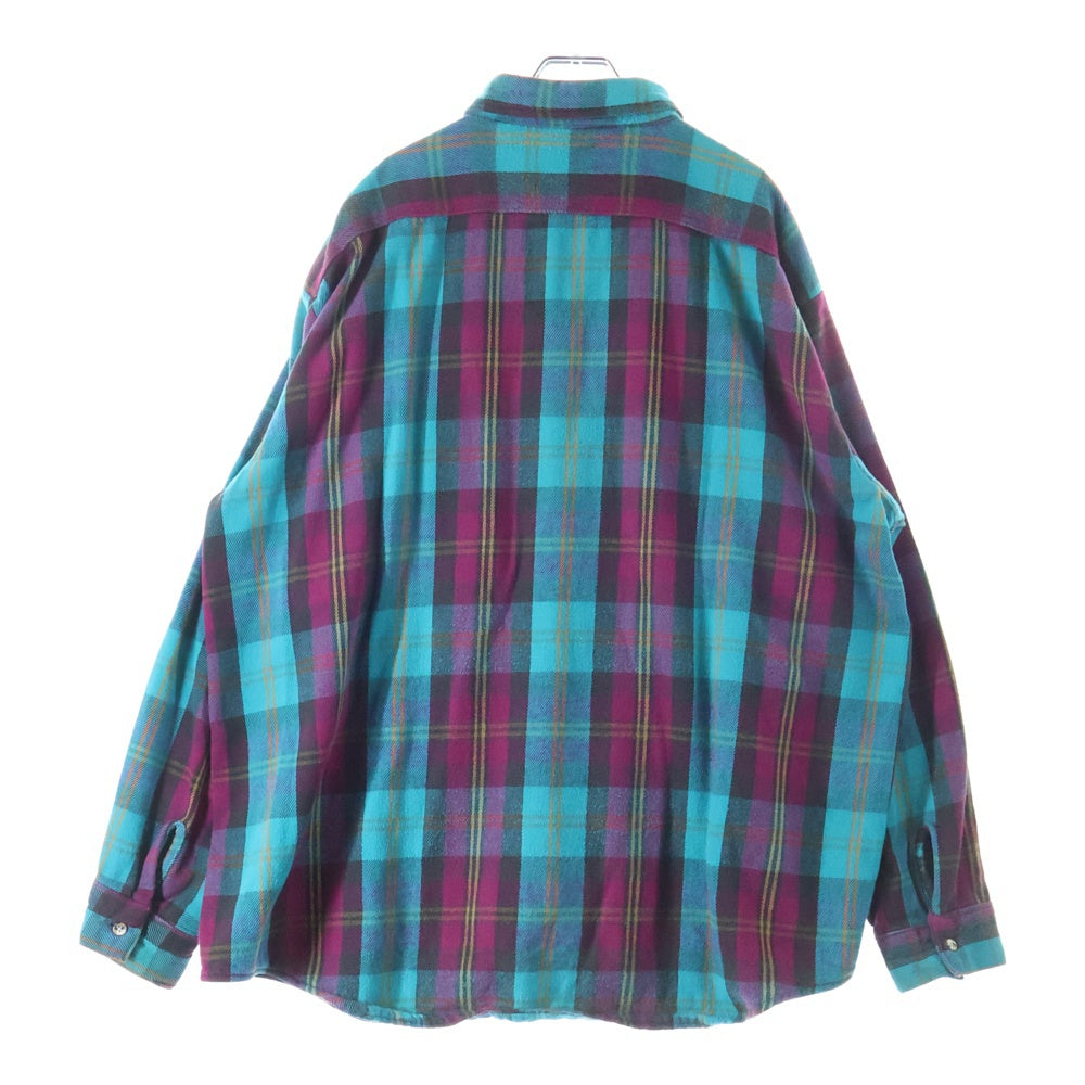 FIVE BROTHERS(ファイブブラザー) 70-80S VINTAGE CHECK L/S SHIRT ヴィンテージ チェック 長袖 シャツ ブルー/ボルドー/イエロー