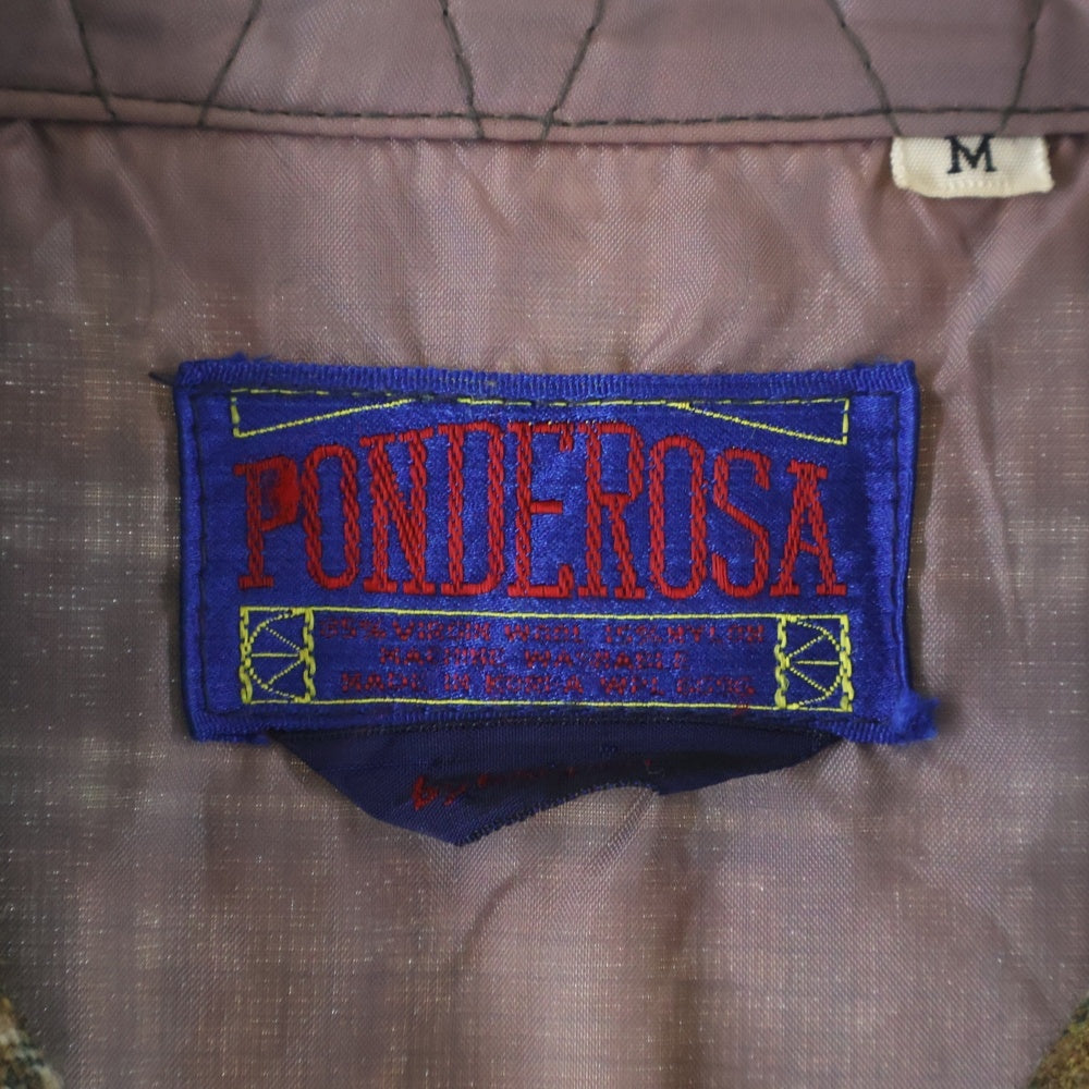 VINTAGE(ヴィンテージ) 60-70S PONDEROSA BY BAROON SHADOW CHECK L/S SHIRT ポンデローサ シャドーチェック 長袖 シャツ ブラウン/グリーン