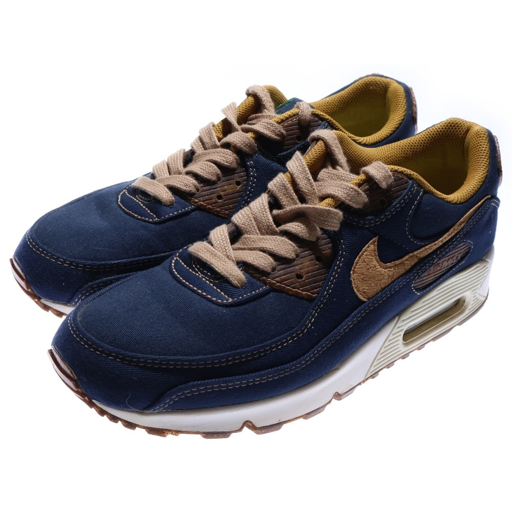 NIKE(ナイキ) AIRMAX 90 エアマックス 90 ローカット スニーカー ブラウン/ネイビー US9.5/27.5cm DD385-400