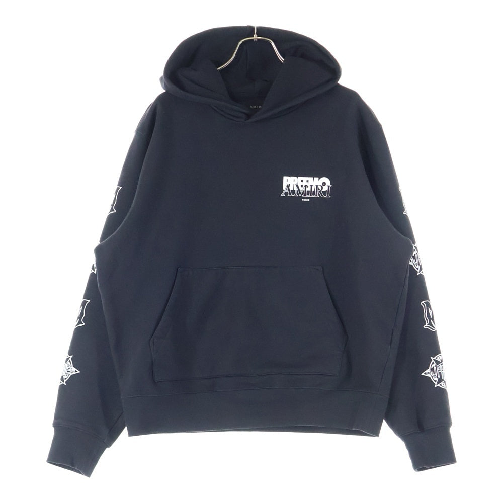 AMIRI(アミリ) Preemo Logo Hoodie プリーモロゴフーディー プルオーバーパーカー ブラック SRAW23MJG012SMRCST0