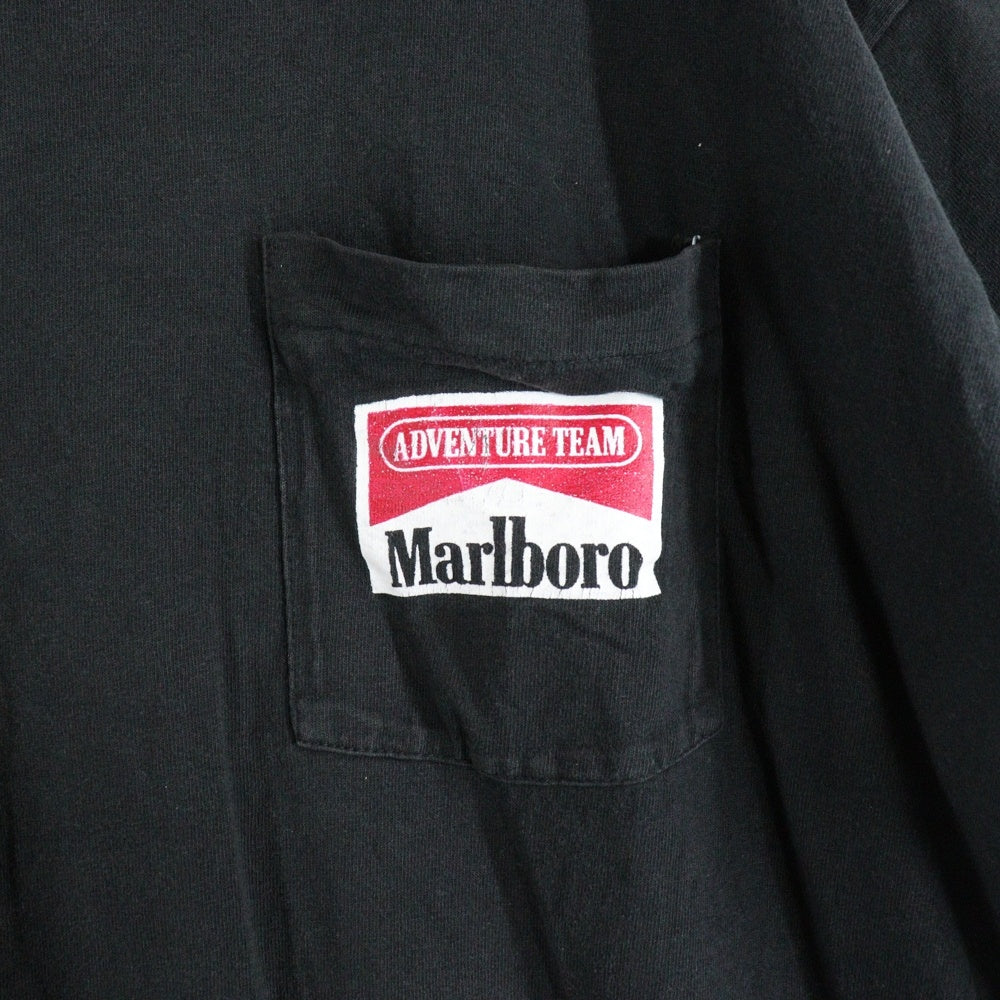 VINTAGE(ヴィンテージ) 90S MARLBORO SNAKE PASS POCKET TEE マルボロ スネークパス ポケット Tシャツ 半袖 カットソー ブラック