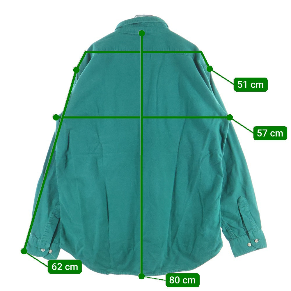 VINTAGE(ヴィンテージ) 80S MIGHTY-MAC マイティ マック 長袖 シャツ グリーン