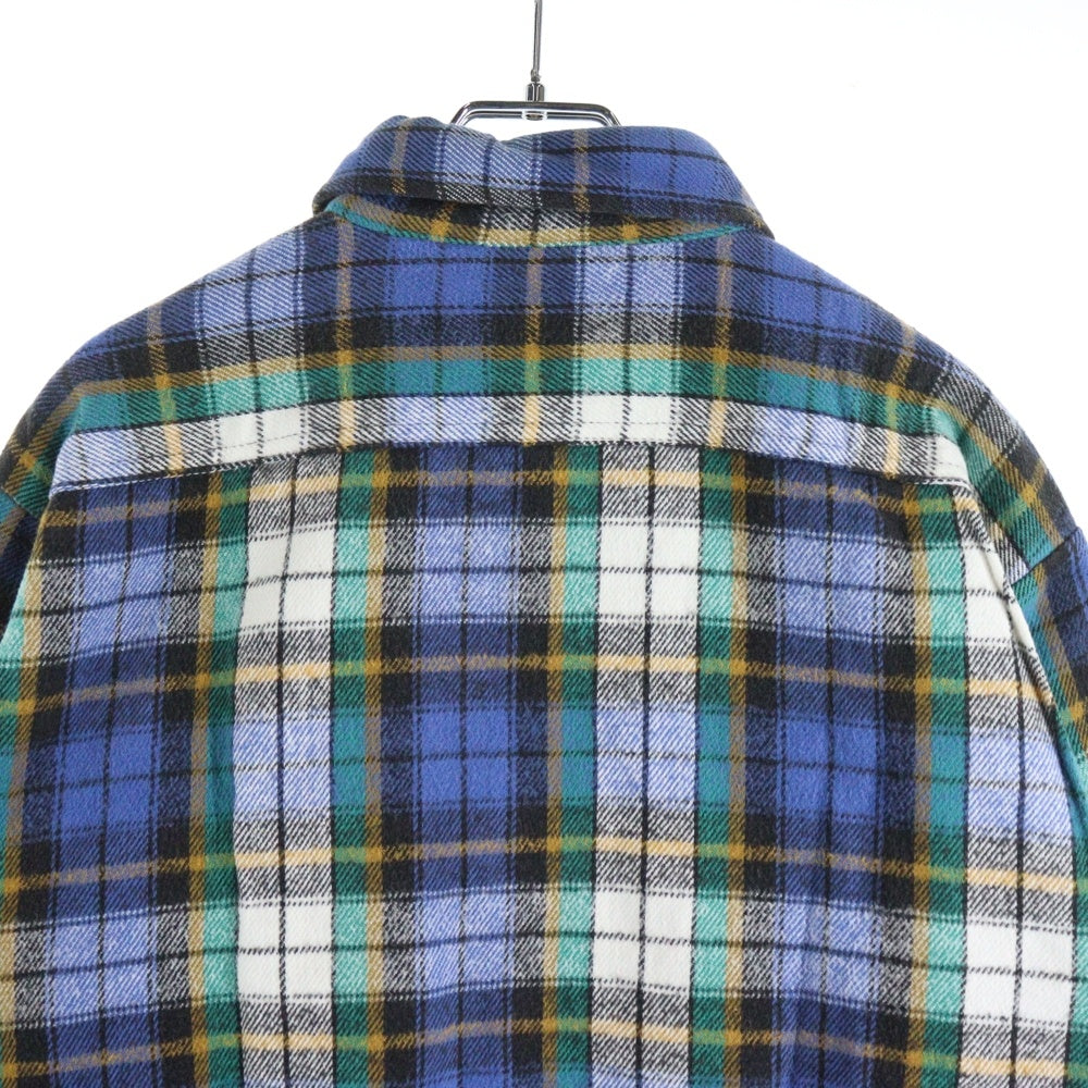 FIVE BROTHERS(ファイブブラザー) 90S VINTAGE FLANNEL CHECK L/S SHIRT コットン チェック 長袖 シャツ ブルー/ホワイト/グリーン