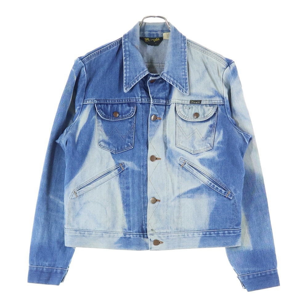 Wrangler(ラングラー) 70S VINTAGE 126PW デニムジャケット ブリーチ インディゴ ブロークンデニム 右綾 過渡期 124MJ