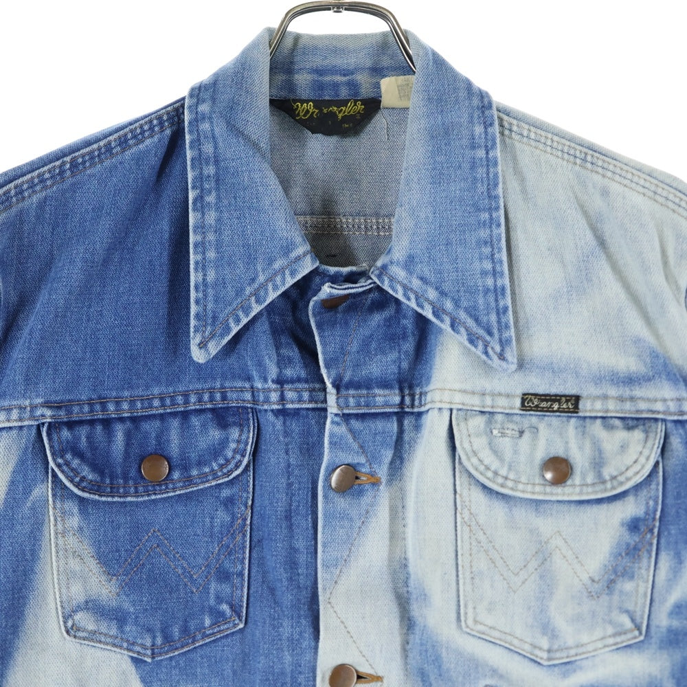 Wrangler(ラングラー) 70S VINTAGE 126PW デニムジャケット ブリーチ インディゴ ブロークンデニム 右綾 過渡期 124MJ