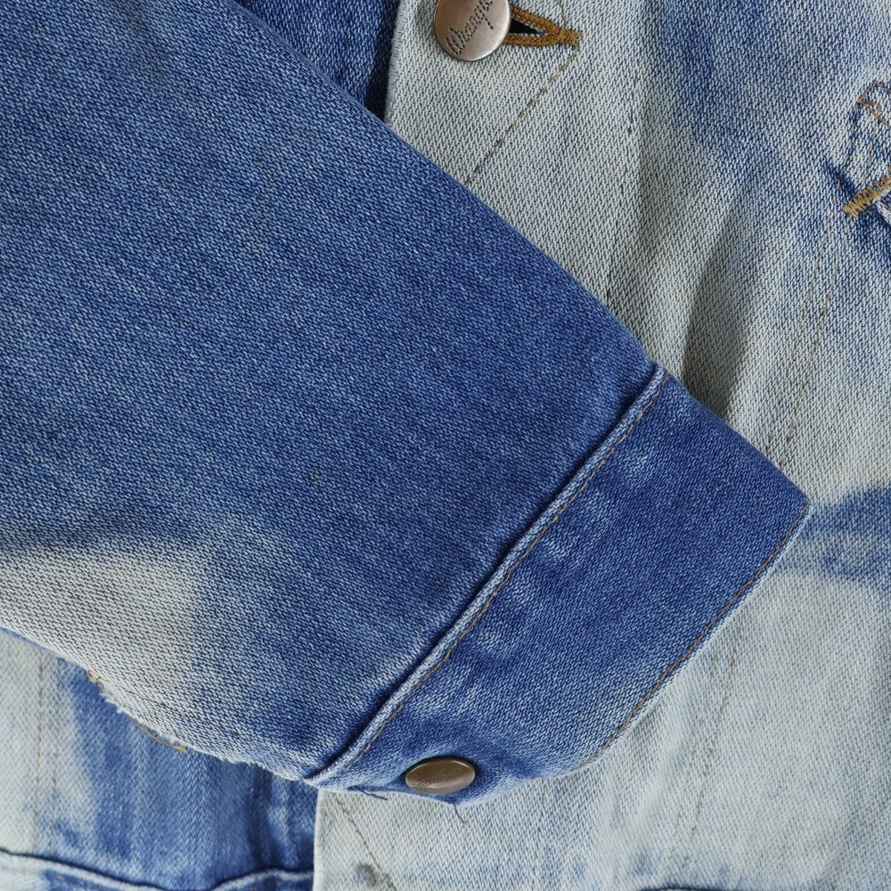 Wrangler(ラングラー) 70S VINTAGE 126PW デニムジャケット ブリーチ インディゴ ブロークンデニム 右綾 過渡期 124MJ