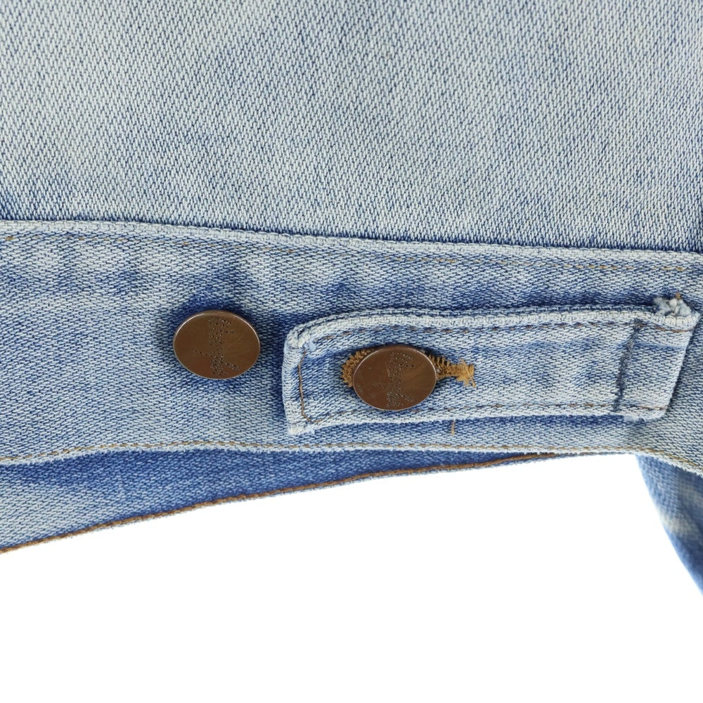 Wrangler(ラングラー) 70S VINTAGE 126PW デニムジャケット ブリーチ インディゴ ブロークンデニム 右綾 過渡期 124MJ
