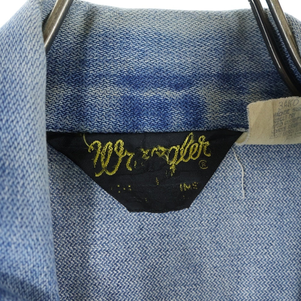 Wrangler(ラングラー) 70S VINTAGE 126PW デニムジャケット ブリーチ インディゴ ブロークンデニム 右綾 過渡期 124MJ