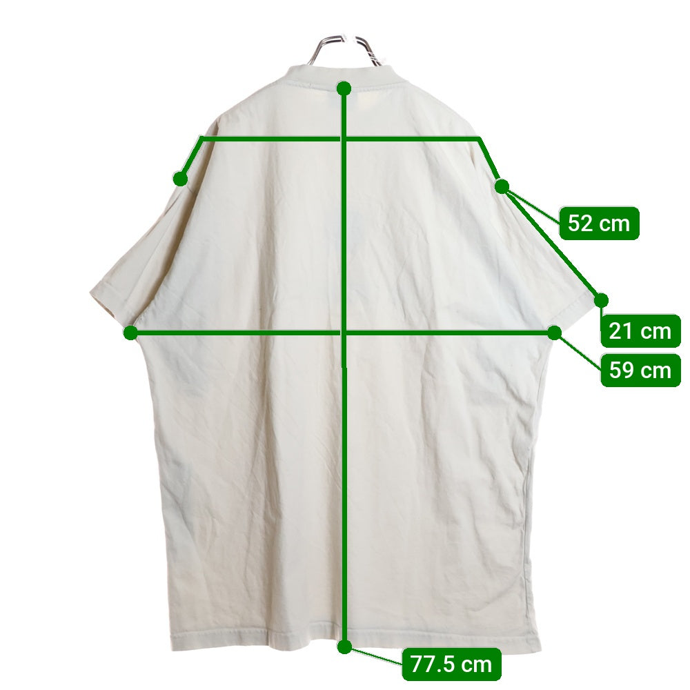 BALENCIAGA(バレンシアガ) 22AW Be different T-Shirt ロゴ刺繍 半袖Tシャツ アイボリー 712398 TNVB3