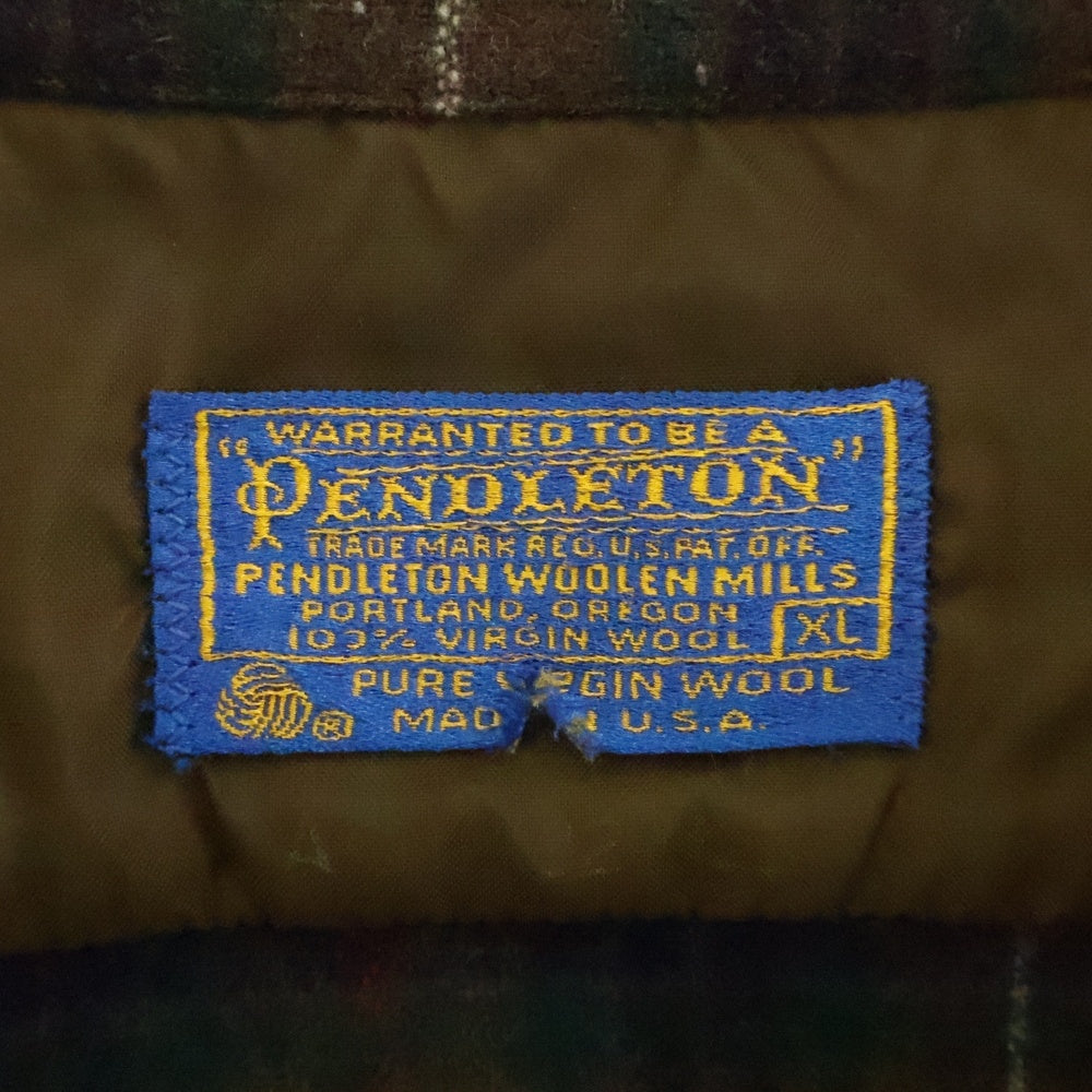 PENDLETON(ペンドルトン) 70S WOOL CHECK L/S SHIRT ウール チェック 長袖シャツ ブラウン/ブルー/カーキ