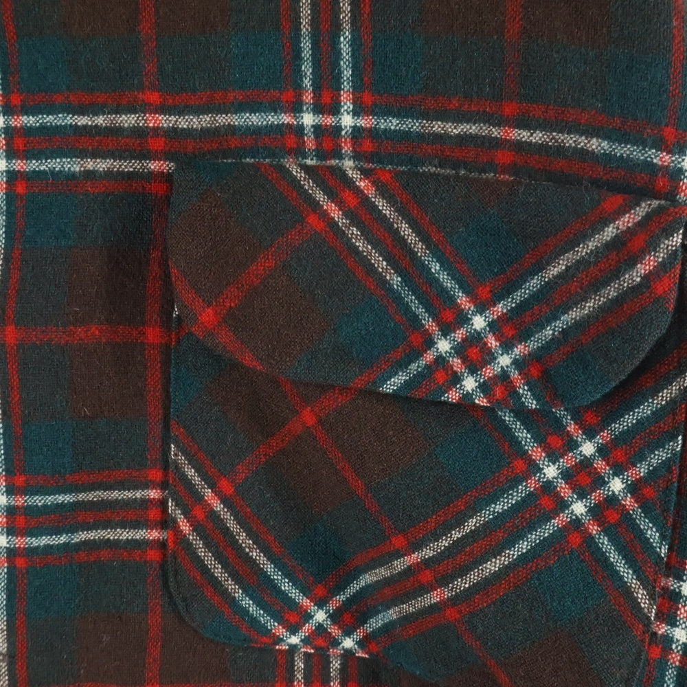 PENDLETON(ペンドルトン) 70S WOOL CHECK L/S SHIRT ウール チェック 長袖シャツ ブラウン/レッド/グリーン