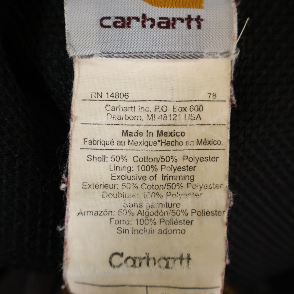 CARHARTT(カーハート) ZIP UP HOODIE PARKA ジップアップ フーディーパーカー ブラック J149 BLK