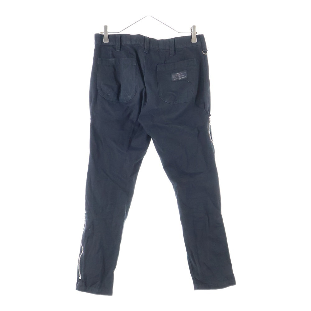 UNIFORM EXPERIMENT(ユニフォームエクスペリメント) ZIP UP TAPERED PANTS ジップアップ マルチジップ パンツ ブラック UE-145050