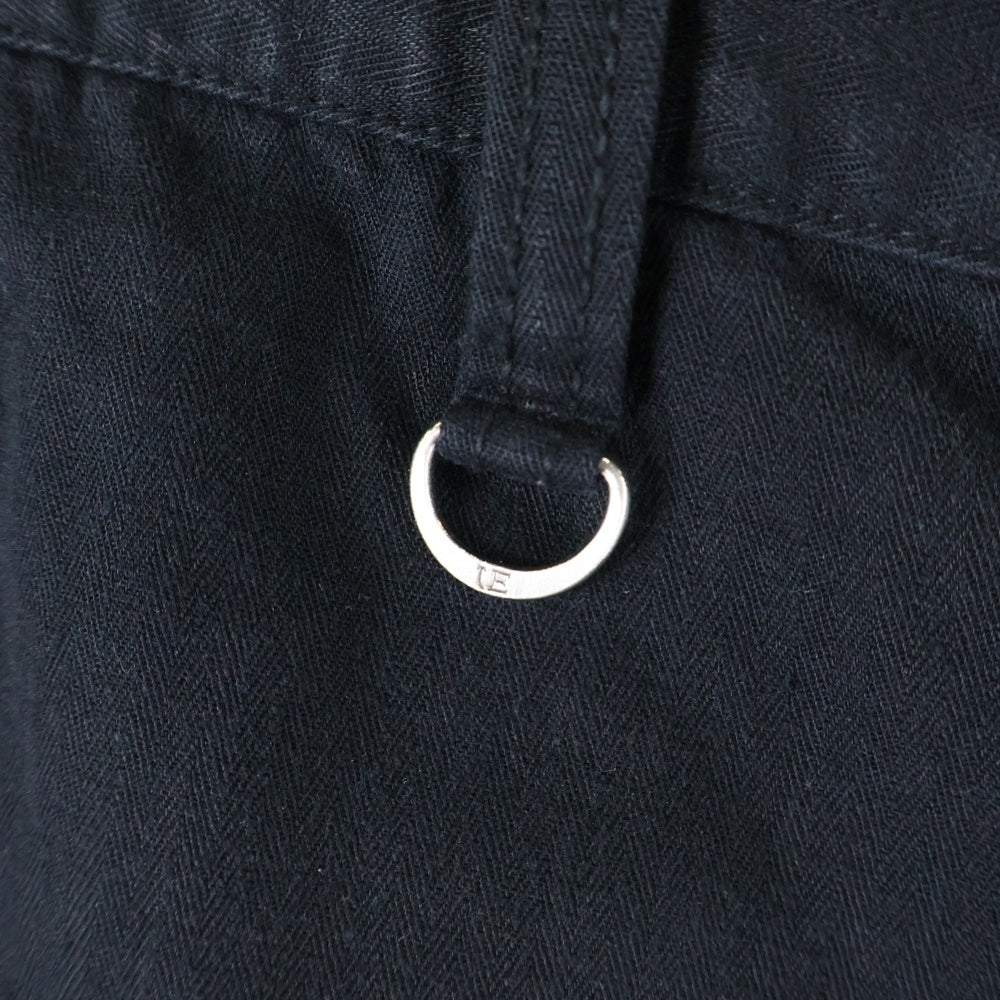 UNIFORM EXPERIMENT(ユニフォームエクスペリメント) ZIP UP TAPERED PANTS ジップアップ マルチジップ パンツ ブラック UE-145050