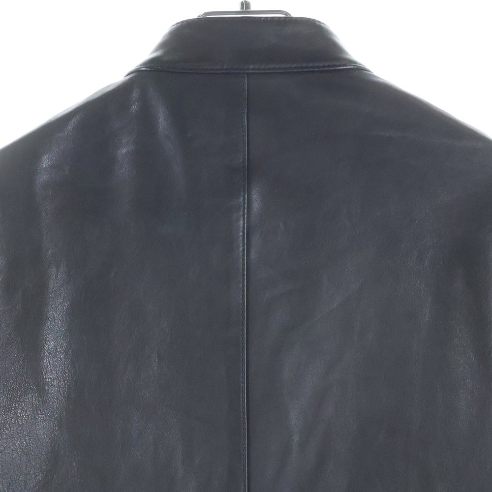 JOSEPH(ジョセフ) DOUBLE ZIP SINGLE LEATHER JACKET シングル ラムレザー レザージャケット 羊革 ブラック LWJINZ0103