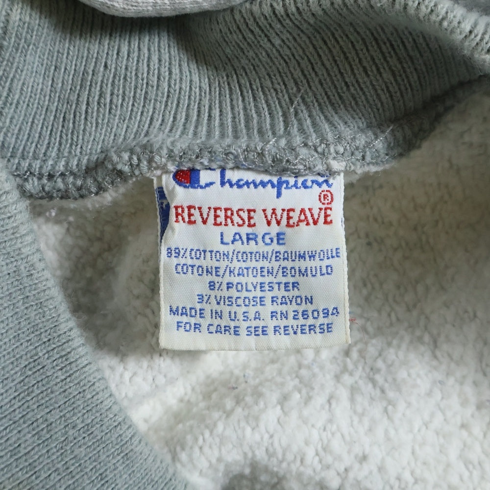 CHAMPION(チャンピオン) 90S REVERSE WEAVE WITTENBERG SWEAT リバースウィーブ ヴィッテンベルグ 3トーン エラー個体 珍ピオン グレー