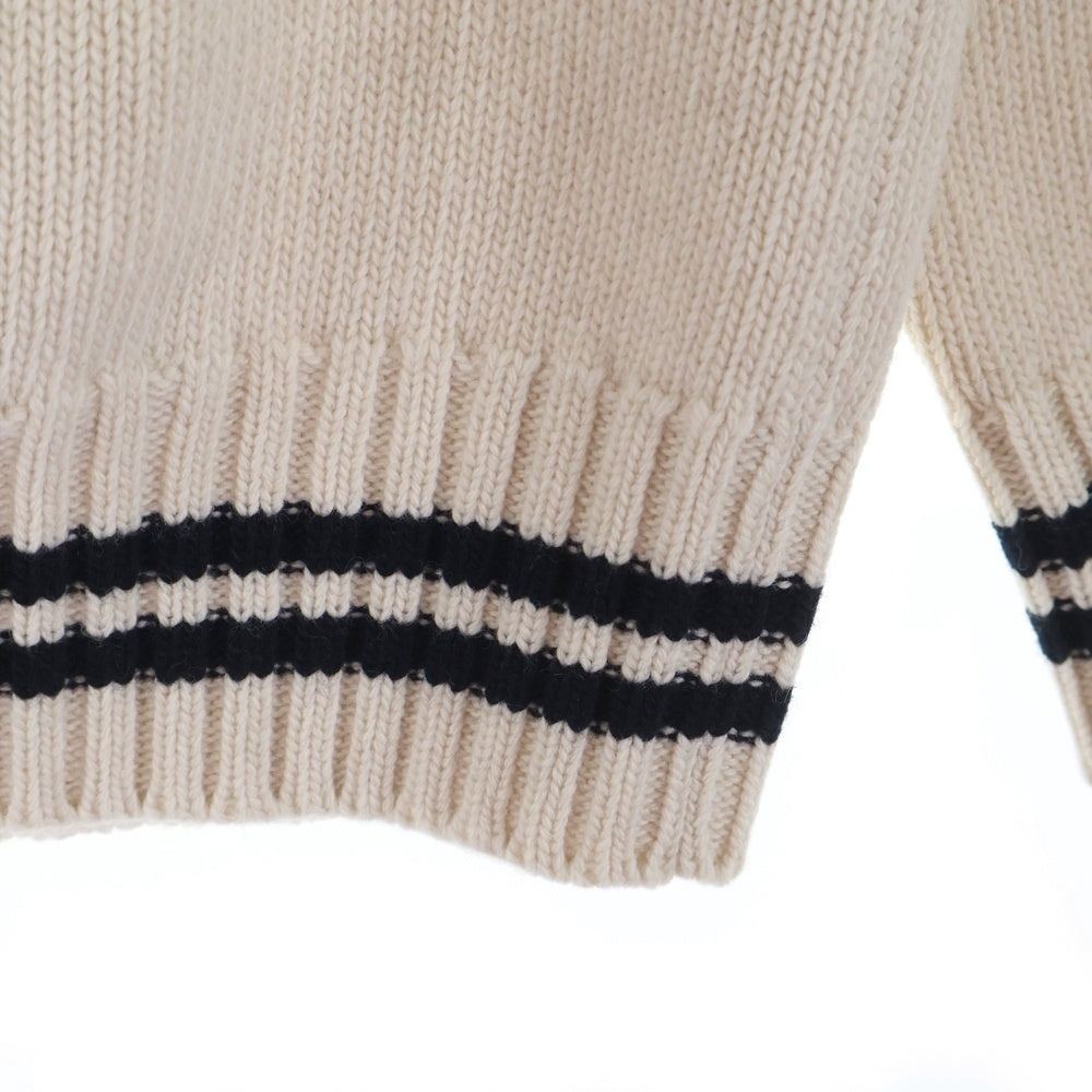 PRADA(プラダ) 24AW Women's Wool and Cashmere cardigan ウーマン ウール カシミヤ混 カーディガン アイボリー P25N21 レディース