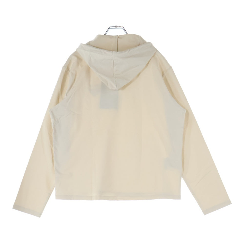 PRADA(プラダ) Sand Stretch Cotton Oversize Sweatshirt サンドストレッチコットン オーバーサイズ プルオーバーフーディー パーカー 134691 アイボリー レディース