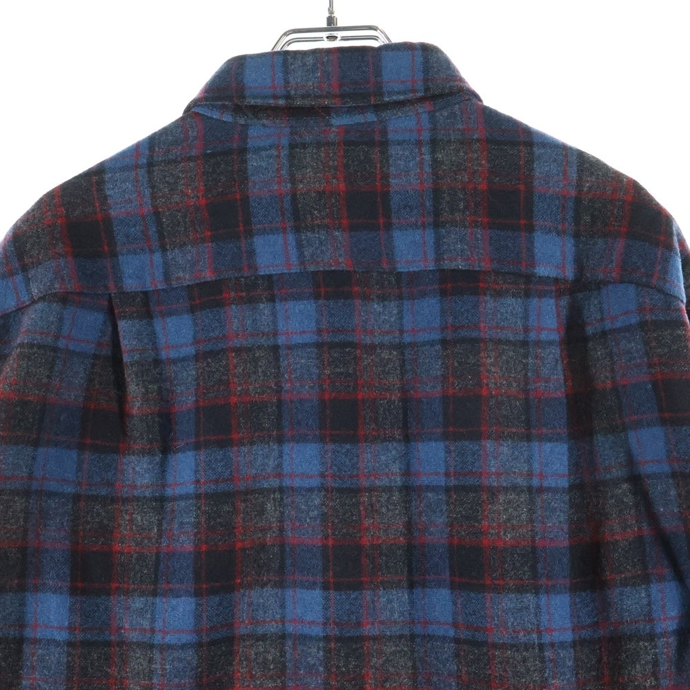 PENDLETON(ペンドルトン) 50S WOOL CHECK L/S SHIRT ウール チェック 長袖 シャツ ネイビー/レッド/ブラウン