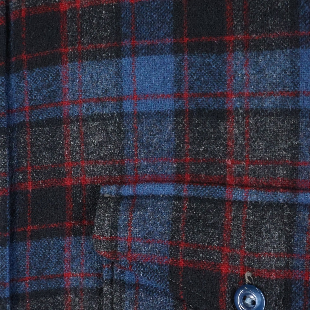 PENDLETON(ペンドルトン) 50S WOOL CHECK L/S SHIRT ウール チェック 長袖 シャツ ネイビー/レッド/ブラウン