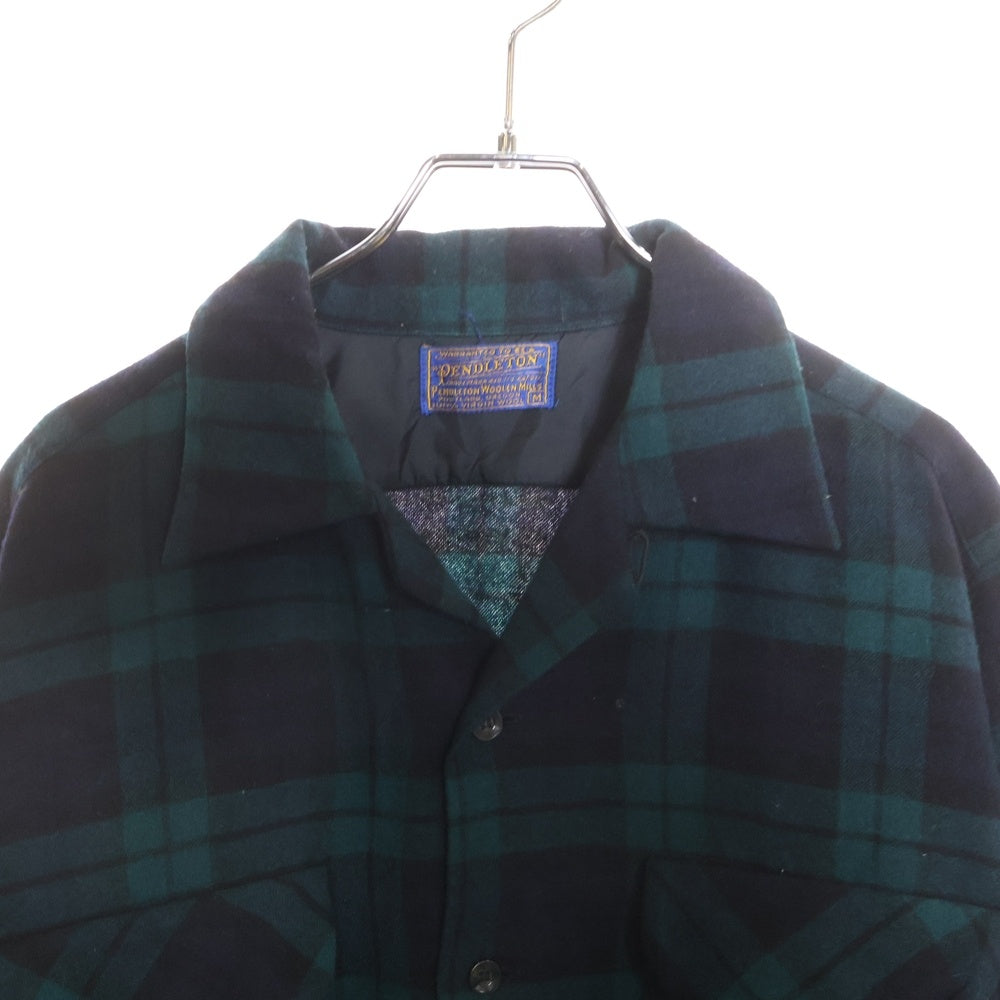 PENDLETON(ペンドルトン) 60S WOOL CHECK L/S SHIRT ウール チェック 長袖 シャツ ブラックウォッチ ブラック/ネイビー/グリーン